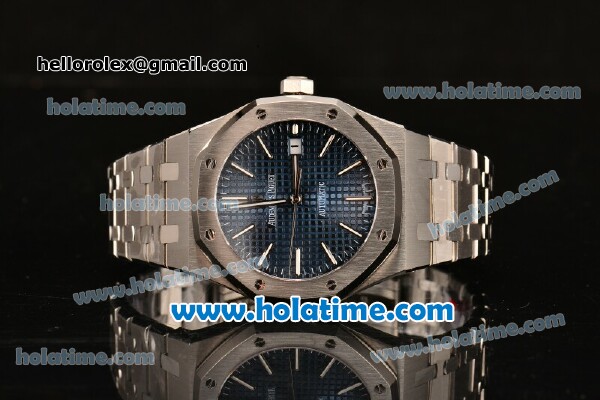 Audemars Piguet Royal Oak Asia ST Automatic Stainless Steel Case with Blue Dial and Stick Markers - Click Image to Close